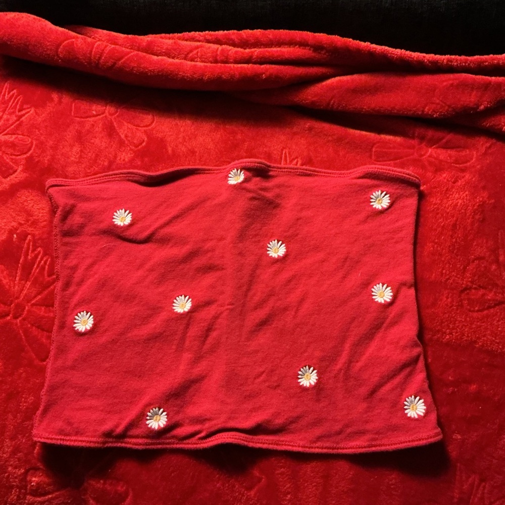 Hollister Red Tube Top